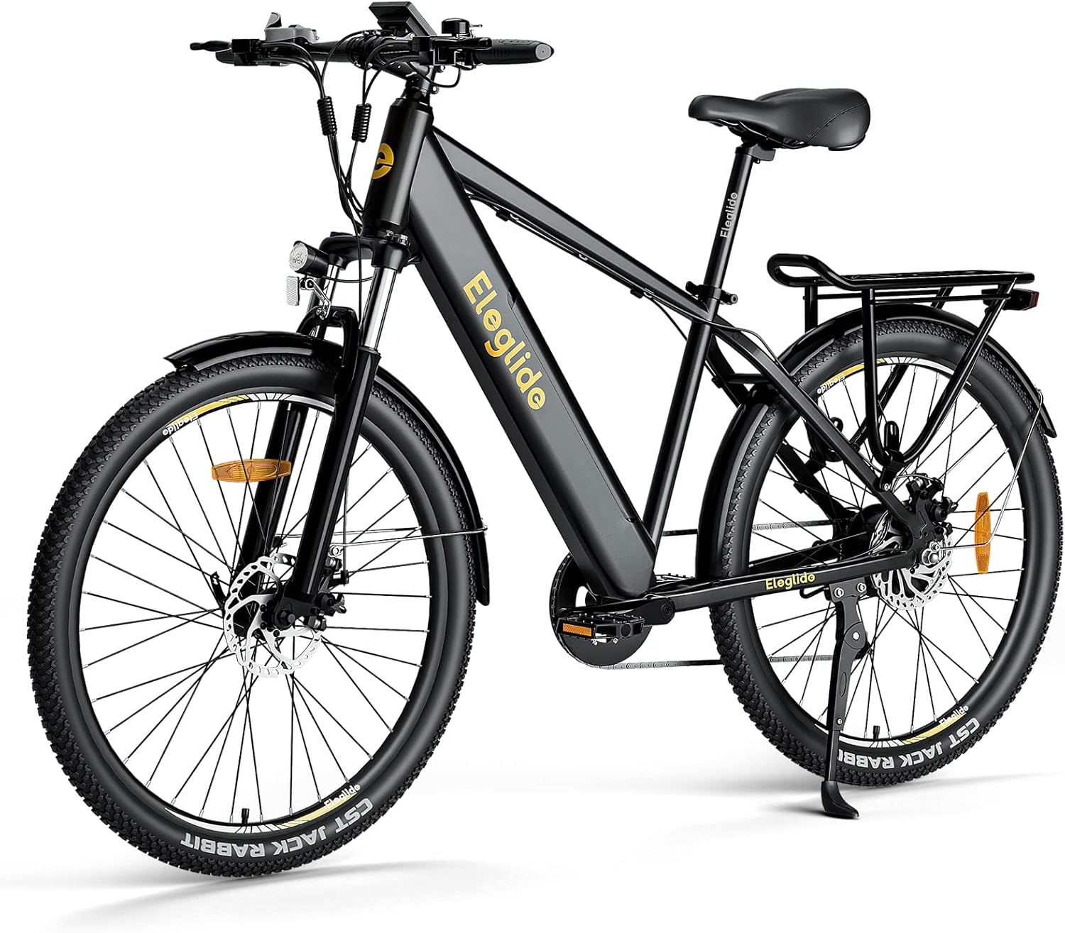 Eleglide Vélo électrique T1-27,5" - avec Batterie 13 Ah - Longue portée de 100 km - Moteur 250 W - Shimano 7 Vitesses - pour Homme et Femme - Freins à Double Disque T1.