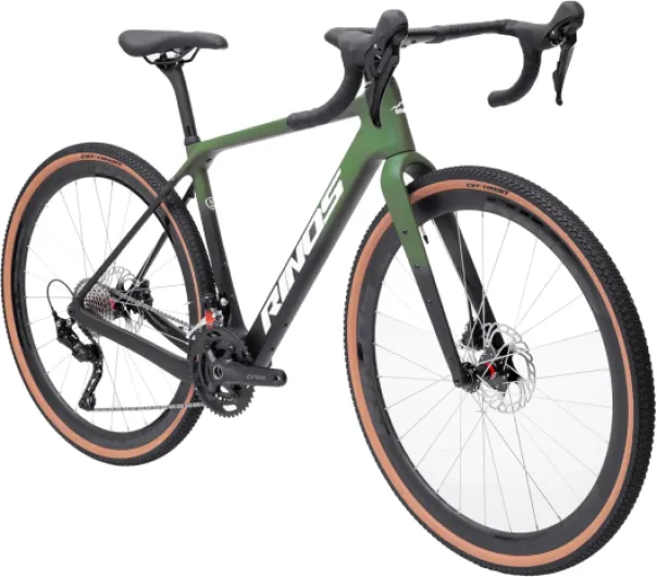 Sandman 7 Vélo Gravel Carbone – GRX 820 24 Vitesses, Freins Hydraulique, Pneus 700x40C CST – Ultra Léger, Confort Longue Distance – Noir/Gris – Cadre TORAY T800 Noir et vert XL (58cm)