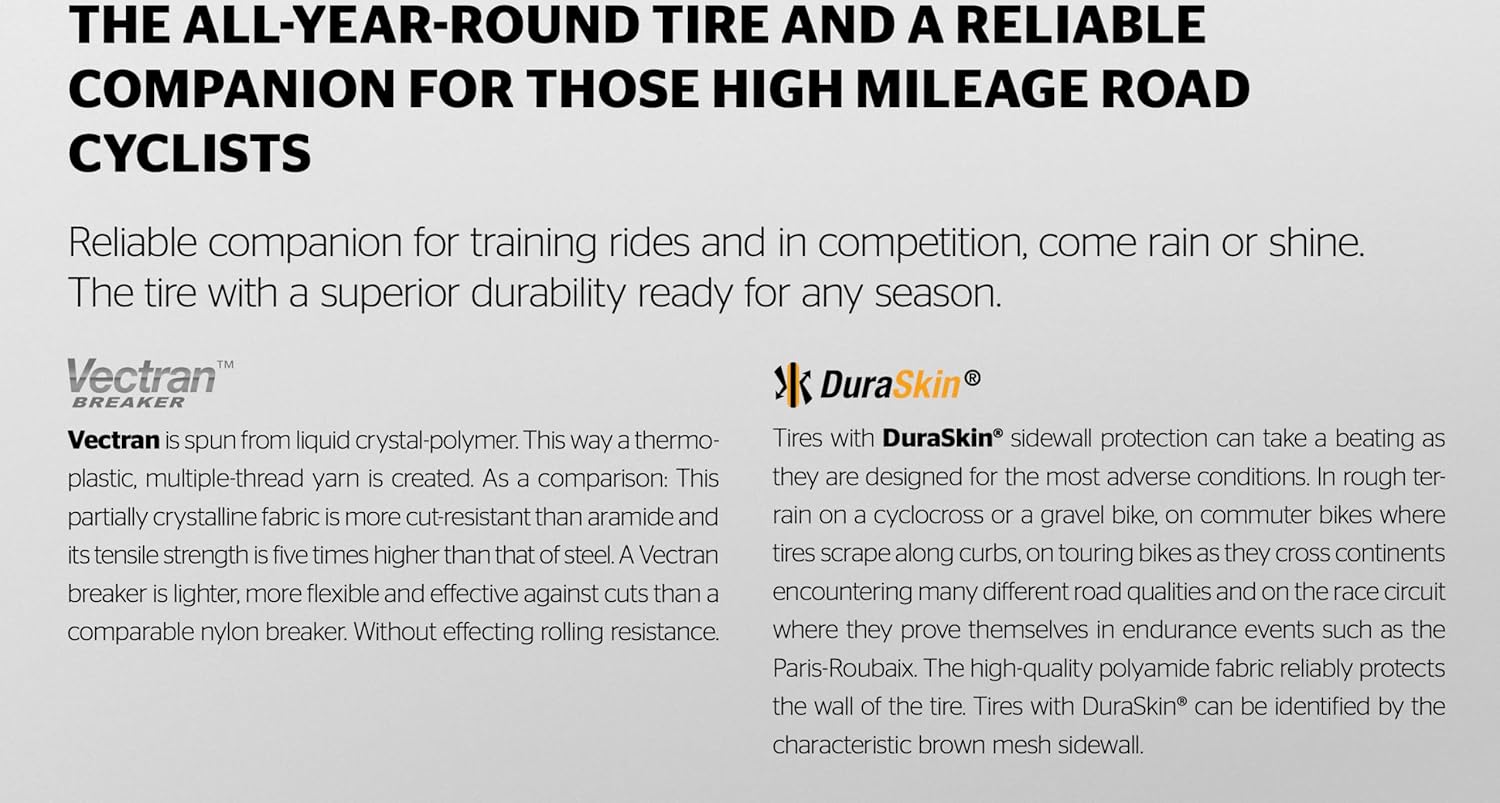 Continental Grand Prix 4 Saison Pneu Mixte Adulte Noir 700x25C (25-622) Unique