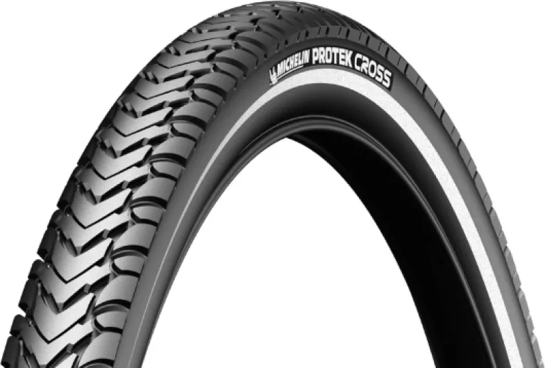 Protek Cross 28' Fahrradreifen (700x35C - Reflex - Draht) Nero (Schwarz)