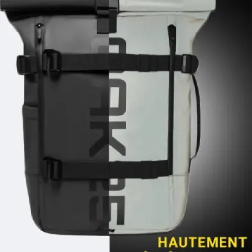 Test OAK25 Luminite Rolltop : le sac à dos réfléchissant qui vise clairement les trajets boulot-vélo