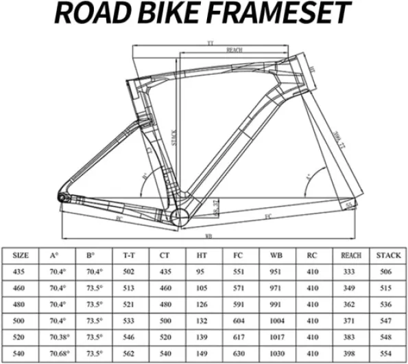 Cadre de vélo de route en fibre de carbone pour course de cyclocross avec frein à disque et essieu traversant 54CM Gris Foncé