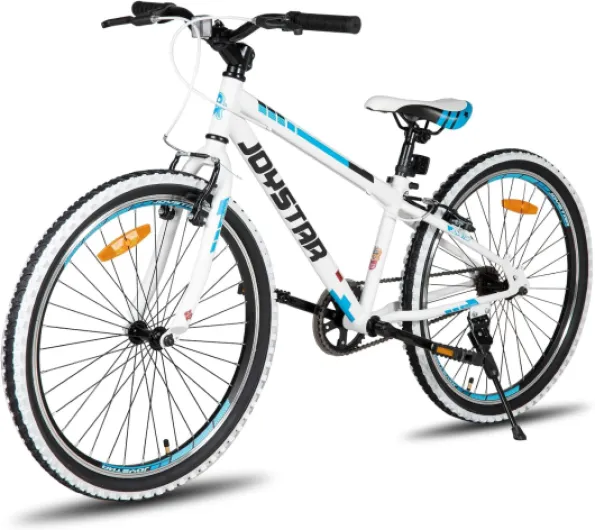 JOYSTAR Lubbock 20/24 inch Kids Bike pour garçons et Filles de 7 à 12 Ans, VTT Enfants avec Vitesses 1/7 Blancs 24 pulgadas con transmisión de 1 velocidad