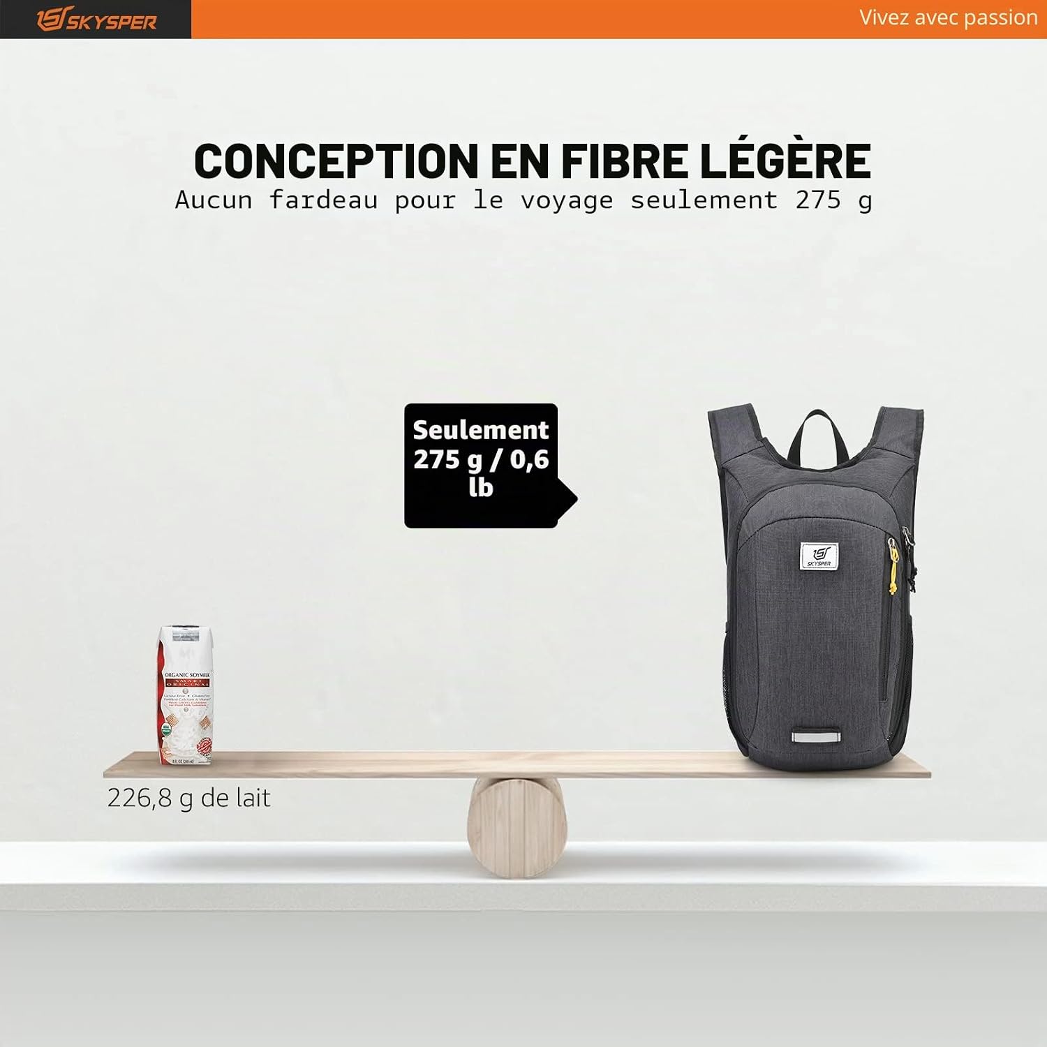 Sac à Dos Pliable Ultraléger 10L/15L/20L, Étanche Sac à dos de Voyage Sac à dos de Randonnée pour la Randonnée les Voyages en Ville Homme Femme 10 l Noir