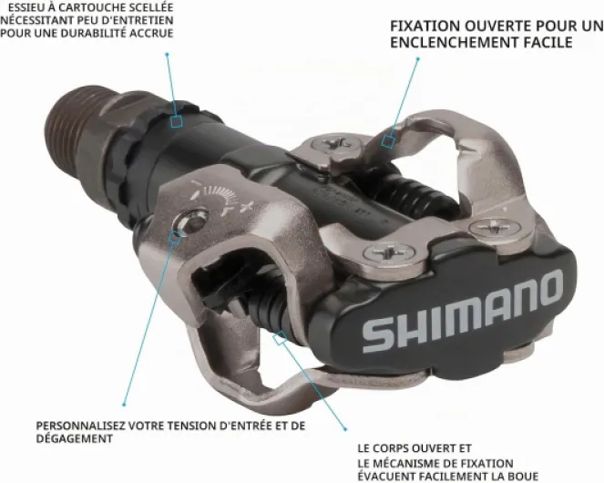 SHIMANO E-PDM520L SPD (Couleur: Neutre NO SIZE Unique