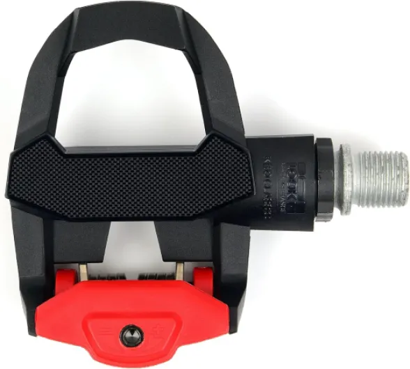 LOOK Cycle - Pédales de Vélo KEO Classic 3 - Pédales Automatiques, Large Surface d'Appui de 400 mm² - Tension Ajustable, Facile à Régler - Corps en Composite - Axe en Chromoly Noir Rouge