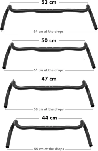 Kitchen Sink, Bike Drop Bar Handlebar for Road Bikes, Gravel Bicycle Handlebars, Aluminum, 31.8mm Clamp, 20mm Rise 44 cm Without Loop