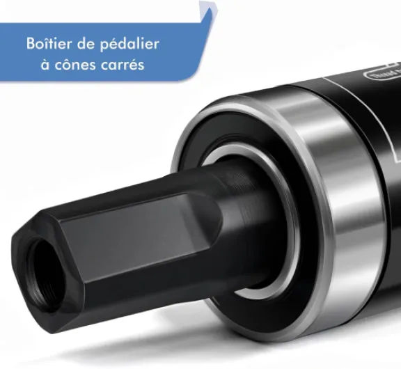 Axes de pédalier pour vélo, d'axe de Trou de BSA-Innenlager pour la manivelle 68x 110,5-126mm ​Tige carrée Conique BB73 113MM