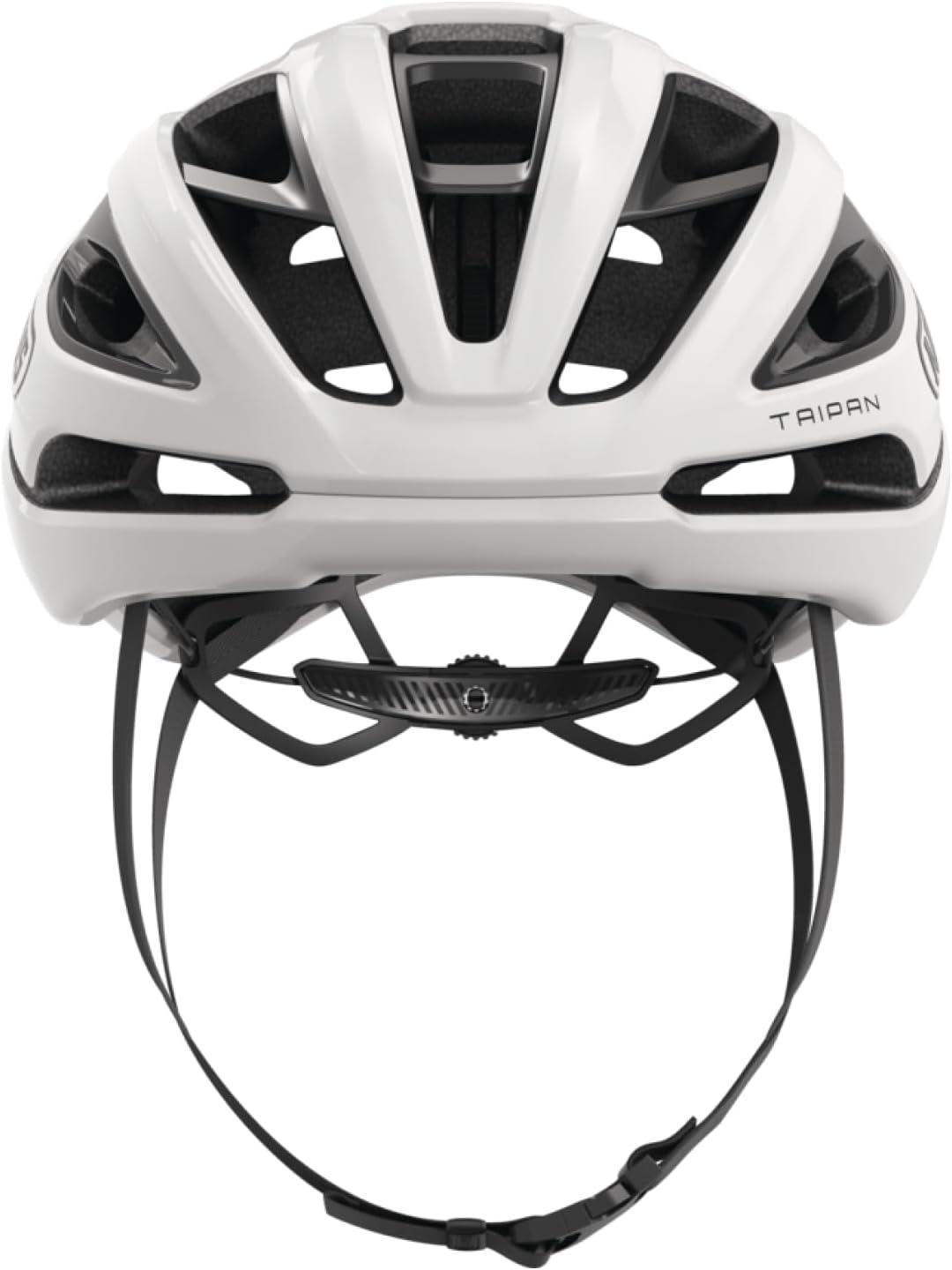 Gravel Taipan LED Casque de vélo avec lumière pour Gravel Bike Léger, Polyvalent et Bien ventilé avec Support de Lunettes pour Adolescents, Femmes et Hommes Blanc (blanc brillant) Taille L (57-61 cm)