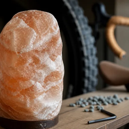 Éclairer vos sorties gravel : comment choisir une lampe de sel pour votre espace vélo