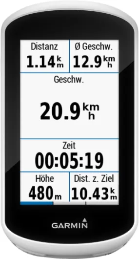 Garmin - Edge Explore - Compteur Vélo GPS - Pré-chargé Cartes Garmin Cycle Map Europe - 47 Pays - 12h d'Autonomies - 240 x 240 Pixels Noir/Blanc Single